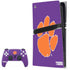 Clemson University Tiger Print Purple PS5 Pro Bundle Skin
